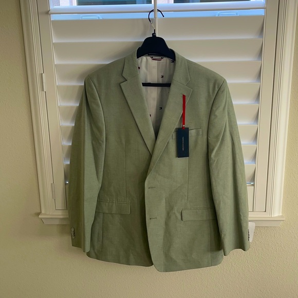 Tommy Hilfiger Mens Sport Coat Green 